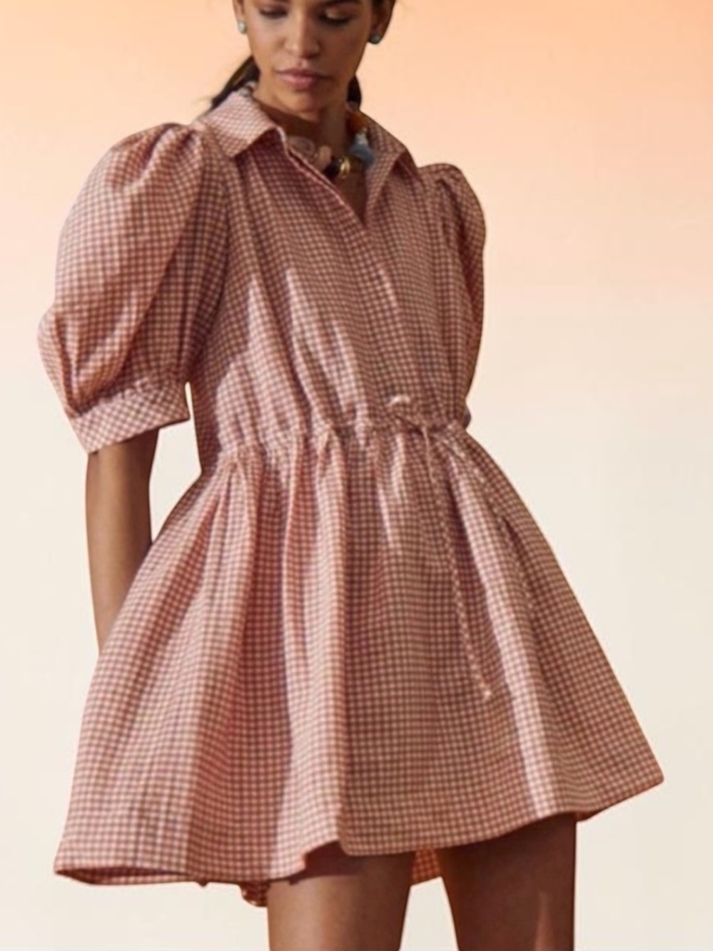 New! HUNTER BELL McCauley Shirt Dress Size Large - Picture 1 of 13
